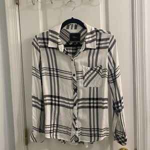 Rails Black and White Plaid Button Up Shirt XS